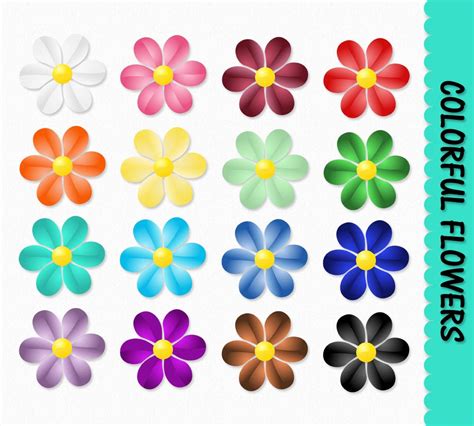 free printable clip art flowers